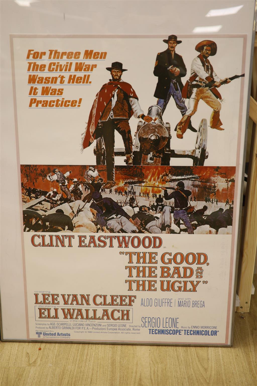 Two large posters, Western films